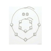 Yonca 3'lü Set - Kolye, Bileklik & Küpe Altın 92271236