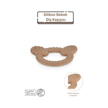 Silikon Bebek Diş Kaşıyıcı - Moka Mocca