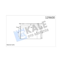Kale 050abc040 Klima Radyatörü Kondenser Renault Megane Iı 03 Scenıc Iı 03 Grand Scenıc Iı 03 1.5dci 1.6 1.9dci 2.0 8200115543- 8671017589