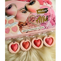 4'lü Allık Blush Seti Sarı