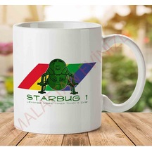 1-1871 Red Dwarf Starbug 1 Crashed More Than Zx81 Spectrumjpeg İki Tarafı Baskılı Kupa Bardak.jpg Çok Renkli