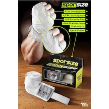Voven Boxing Muay Thai Bandage Kırmızı Boks Bandajı Muay Thai Bandajı El Sargısı Pembe 4,5 Metre Beyaz