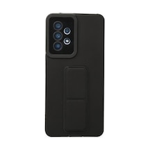 Samsung Galaxy A53 5g Kılıf Mega Standlı Silikon - Siyah