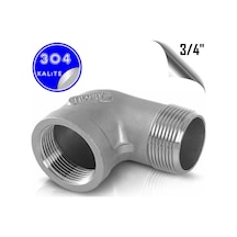 Paslanmaz Çelik 304 Kalite 3/4" Kuyruklu Dirsek