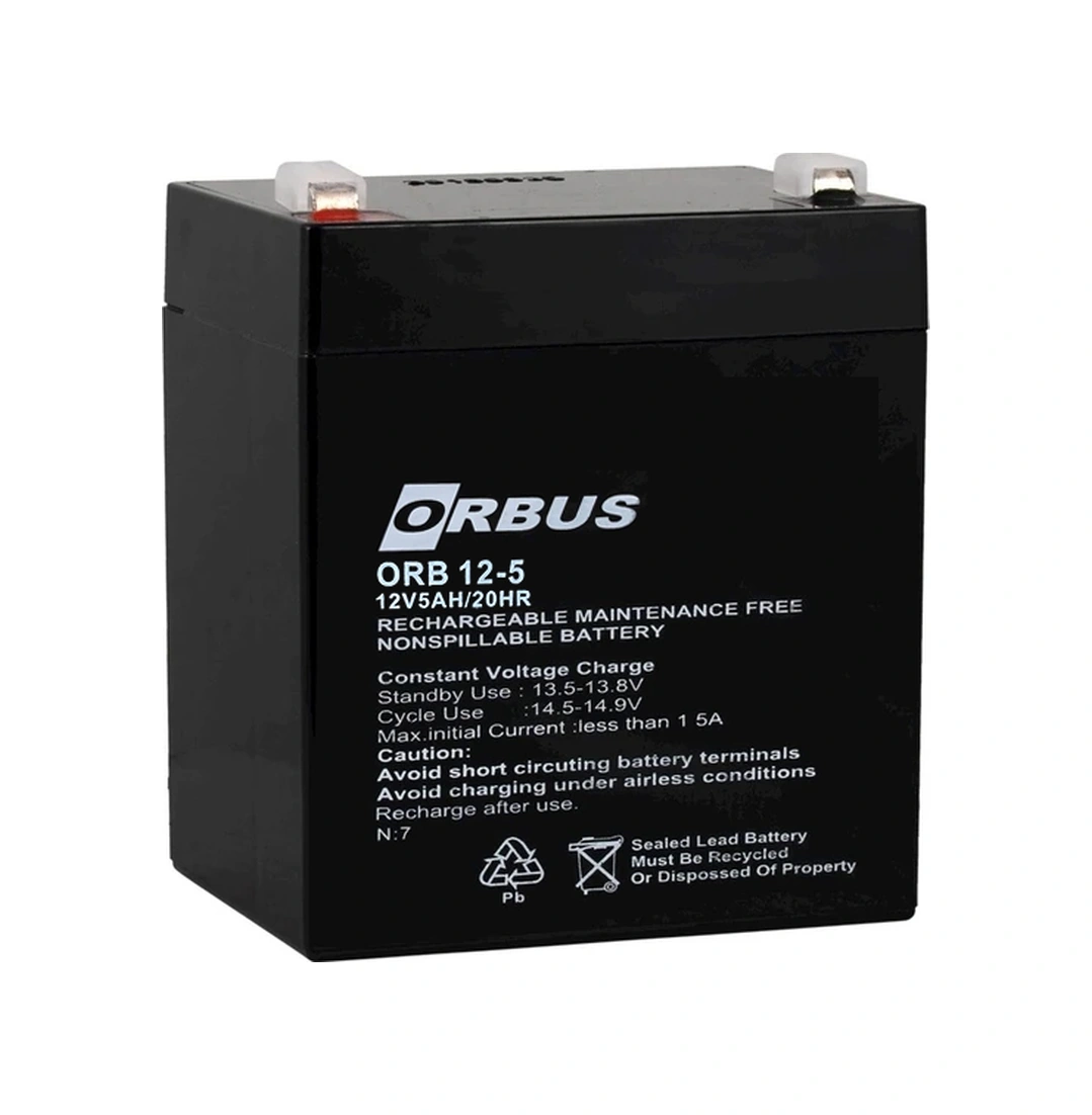Orbus Orb12-5 12 Volt 5 Amper Kuru Akü 90x70x101 Mm