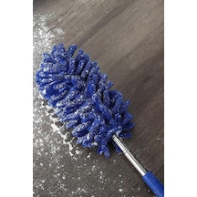 Thentech Mikrofiber Toz Alma Temizlik Sopası Mikrofiber Saçaklı Uzayabilen Sopalı Temizlik Bezi Fırçası