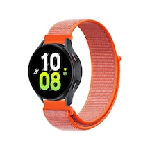 - Gear S3 22mm Kordon Hasır Kordon Turuncu-no4