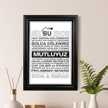 Ev Hediyesi Isme Özel Baskılı Çerçeve