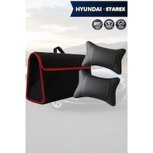 Hyundai Starex Uyumlu Bagaj Çantası Siyah Renk Koltuk Yastığı Lüks Model