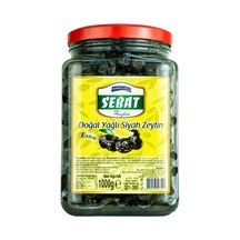 Sebat 321-350 Doğal Yağlı Siyah Extra Zeytin Süper Özel 1 KG