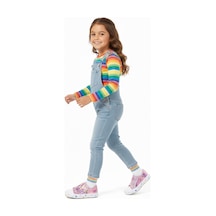 Artı Artı Ayakkabı Mia Kids-2401 Hologram 3d Kız Çocuk Cırtlı Işıklı Pembe Sneakers Pembe