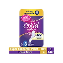 Orkid Platinum Uzun Ekstra Süper Ekonomik Paket 16x3 48 Adet