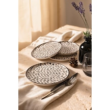 Keramika Shadow Nordic Pasta Tabağı 22 Cm 4 Adet 21434 Çok Renkli