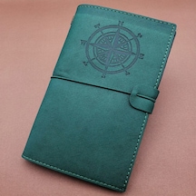 Pusula Deri Defter Çok Renkli