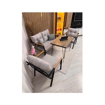 Balkon ,bahçe , Teras , Cafe ,salon , Metal Kanepe , Metal Kanepe Koltuk ,oturma Takımı 2-1-1 Masalı Takım