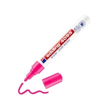 Edding 4095 Tebeşir Kalemi - Fosforlu Pembe - 1 Tebeşir Kalemi - Yuvarlak Uçlu 2-3 Mm 124-Pembe