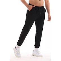 Modavra Unisex İki İplik Eşofman Altı - Siyah 001