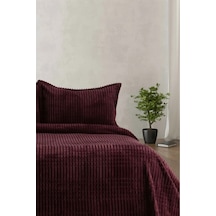 Home Merinos Modern Line 3 Parça Battaniye Seti Mürdüm