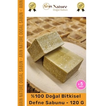 Defnesabunu Doğal Güzel Kokulu El Yüz Saç Vücut Orijinal Bitkisel %100 Defne Sabunu 120g - 5 Adet Karışık