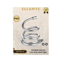 Pvc Banyo Duş Hortumu Yüksek Kalite Kopmaz Armatür Ve Duş Başlığı Için Spiral Hortum Universal 150cm Çok Renkli