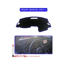 Nissan Qashqaı 2021 +torpido Koruma Halısı Mavi Kenar