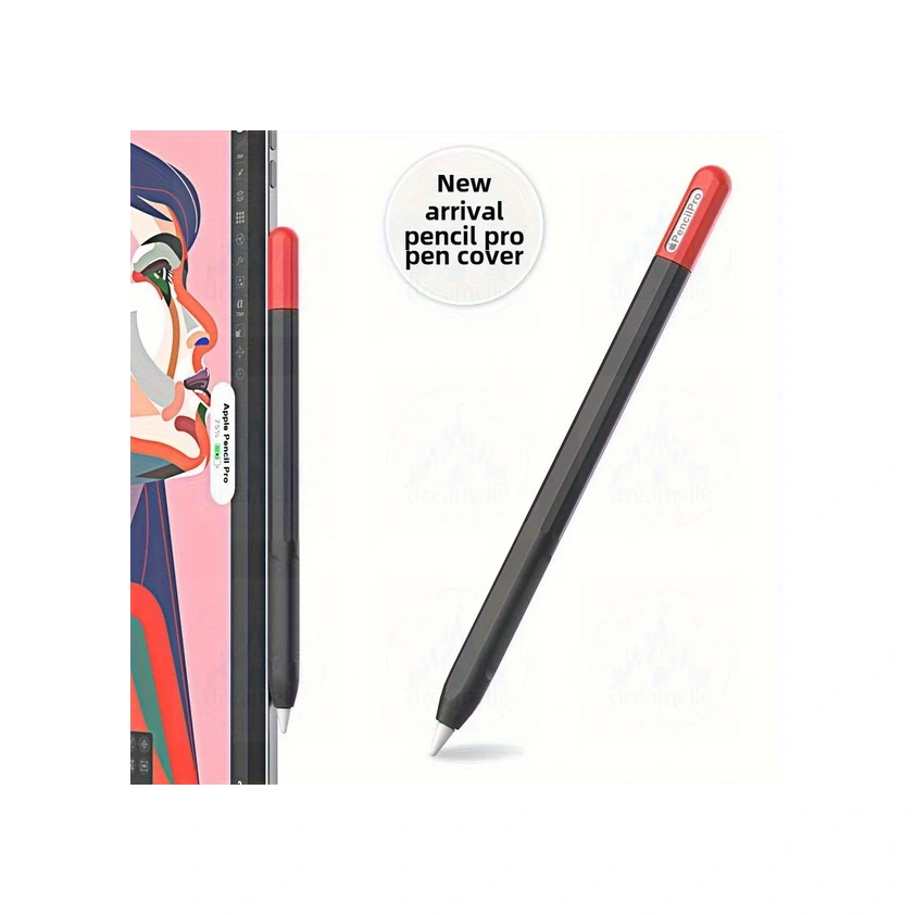 Sunshine011 Usb-c/pro  Pencil 4.nesil Silikon Kılıf Siyah Kırmızı Şok Koruma Titreşimli Turuncu Pembe