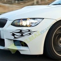 Alev Motosiklet 1 Çift Sticker Kaliteli Süper Sürpriz Hediyeli