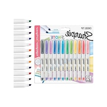 Sharpıe S-note Fosforlu İşaretleme Kalemi, 12'li Blister, Karışık 124-Pembe