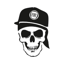 Fiat Kuru Kafa Araba Stickerı Yapıştırma