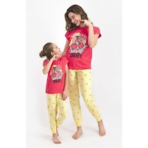 Roly Poly 2410 Kadın Vibes Of Cherry Nar Çiçeği Kısa Kol Pijama T Çok renkli