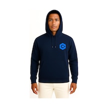 Bahriyeli Collection Kapüşonlu Csharp Logo Cep Tasarımlı Unisex Sweatshirt Lacivert