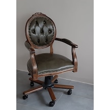 Byoguzfurniture Ahşap Çalışma Ofis Sandalyesi