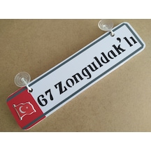 67 Zonguldaklı Dekor Plaka 30x7cm Zonguldak 67 Dekor Levha