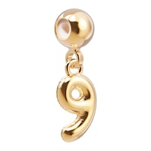 Chocli 18 Ayar Altın Kaplama Charm Rakam - 9 Dokuz Altın