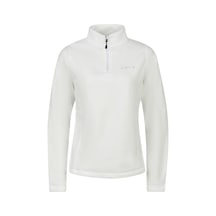 2as Camila Kadın Yarım Fermuarlı İnce Polar Sweatshirt Beyaz