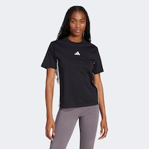 Adidas Essentials 3 Stripes Cotton Kadın Siyah T-shirt Jd0846 SIYAH Adidas Essentials 3 Stripes Cotton Kadın Siyah T-shirt Jd0846 SIYAH