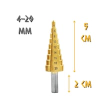 Kupa Tyson Çam Panç Kademeli Matkap Ucu - 4-20 Mm.