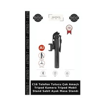 C16 Telefon Tutucu Çok Amaçlı Tripod Kamera Tripod Mobil Stand Sabit Ayak Masa Standı