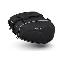 Genişleyebilir Yan Çanta Seti 46-58 Lt Universal 2kask siyah