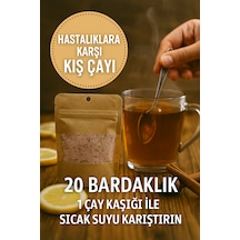 Doğal Karışım Kış Çayı,nane, Limon, Okaliptus, Dut, Zencefil, Kuşburnu,pancar Şekeri 20 Bardaklık