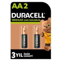 Duracell Şarj Edilebilir Aa 1300 Mah Kalem Pil, 2'li