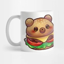 Ayı Hamburgeri - Hamburger Sevgisi Kupa Bardak Çok Renkli