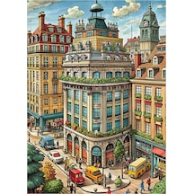 Şehir Hayatı Tasarım Mdf Tablo 35cm X50cm