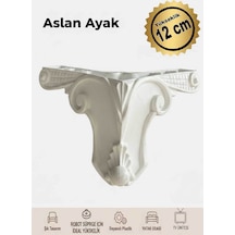Aslan Ayak 12 Cm Mobilya Tv Ünitesi Kosol Dolap Komidin Genç Ve Çocuk Odası Ayağı Beyaz