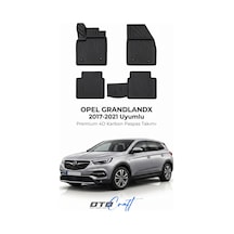 Otocraft Opel Grandlandx 2017-2021 Araca Özel 4d Karbon Oto Paspas Havuzlu Tam Set