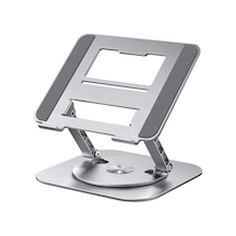 Polham 360 Derece Dönebilen Yükseklik, Açı Ayarlı Notebook, Tablet Standı, Kaydırmaz, Katlanabilir Stand