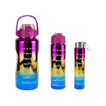 Matara Üçlü Set 2000 Ml 900 Ml 500 Ml Neon Mix Renk Çok Renkli