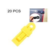 Novahub 20 Adet Açık Çadır Tenteleri Rüzgar Geçirmez Sabitleme Klip Çok Fonksiyonlu Rüzgar Halat Toka Yellow Sarı Sarı