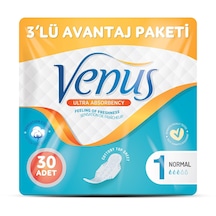 Venüs Hijyenik Ped Normal 30 Adet (3 Paket)