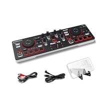 Numark Mixtrack Go Kompakt Bluetooth Dj Controller 2 Deck, Stems Kontrolü, Smart Fader, Kapasitif Dokunmatik Jog Wheel, Usb-c, Serato Dj Lite & Algoriddim Djay Dahil, Taşınabilir Dj Mikseri